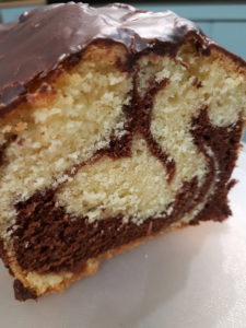 Chocolate and Vanilla Marble Loaf Cake