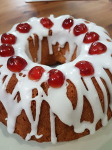 Cherry and Almond Bundt Cake