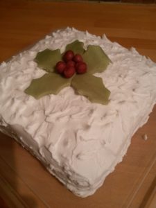 Christmas Cake with Royal Icing