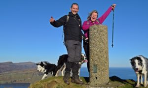 Summit of Ben Tianavaig where we enjoyed our slice of Guinness Fruit Cake