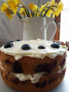 Blueberry and Almond Cake