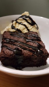 Chocolate Brownie with Vanilla Ice Cream